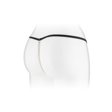 Трусики-стрінги з перлинною ниткою Fashion Secret VENUSINA Black