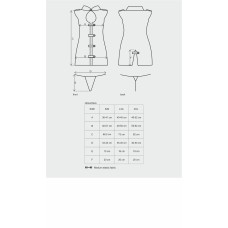 Obsessive Stewardess 3 pcs costume grey S/M