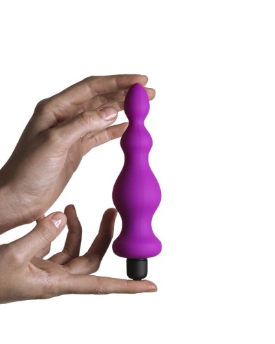 Анальная пробка с вибрацией Adrien Lastic Bullet Amuse Purple, макс. диаметр 3,9см