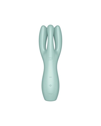 Кліторальний вібратор Satisfyer Threesome 3 Mint з трьома пальчиками