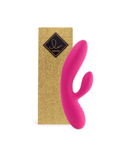 Гнучкий вібратор кролик з двома моторами FeelzToys Lea Rabbit Vibrator Rubine Red