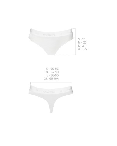 Трусики-бразилиана из хлопка Passion PS005 PANTIES white, size M