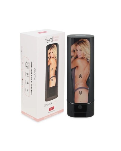 Мастурбатор Kiiroo Onyx+ Jessica Drake, 10 сжимающихся колец, не надо двигать, теледильдоника