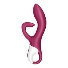 Вибратор кролик с тройным отростком Satisfyer Embrace me Berry, 2 мотора, диаметр 3,6 см