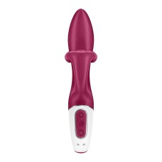 Вибратор кролик с тройным отростком Satisfyer Embrace me Berry, 2 мотора, диаметр 3,6 см