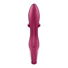 Вибратор кролик с тройным отростком Satisfyer Embrace me Berry, 2 мотора, диаметр 3,6 см