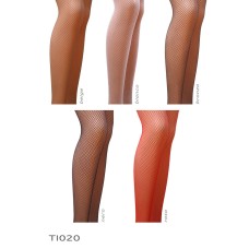 Колготки в сеточку без выделенных трусиков Passion TI020 nero 3/4 (fishnet) типа Кабаретка