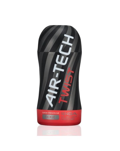 Мастурбатор Tenga Air-Tech TWIST Tickle Red зі змінною тугістю обхвату, ефект глибокого мінету