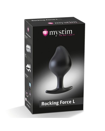 Силіконова анальна пробка Mystim Rocking Force L для електростимулятора, діаметр 4,7 см