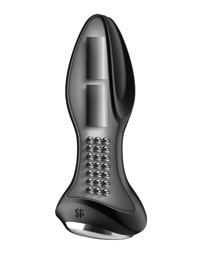 Анальна смарт вібропробка із перлинним масажем Satisfyer Rotator Plug 2+ Black