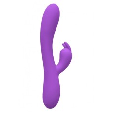 Вібратор-кролик Wooomy Gili-Gili Vibrator with Heat Purple, відросток з вушками, підігрів до 40 °С