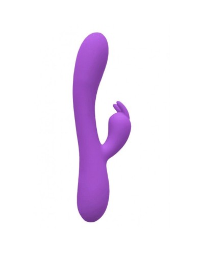 Вібратор-кролик Wooomy Gili-Gili Vibrator with Heat Purple, відросток з вушками, підігрів до 40 °С