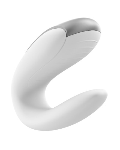 Смартвібратор для пар Satisfyer Double Fun (White) з пультом ДК