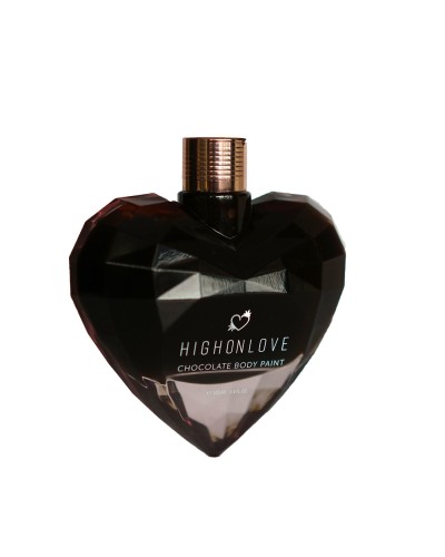 Премиум краска для тела HighOnLove Chocolate Body Paint (100 мл) с какао, кофеином, маслом каннабиса