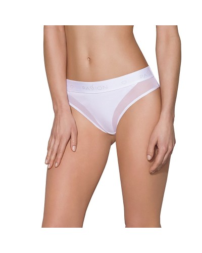 Трусики з прозорою вставкою Passion PS002 PANTIES white, size L