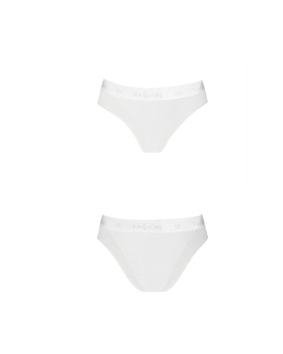 Трусики з прозорою вставкою Passion PS002 PANTIES white, size L