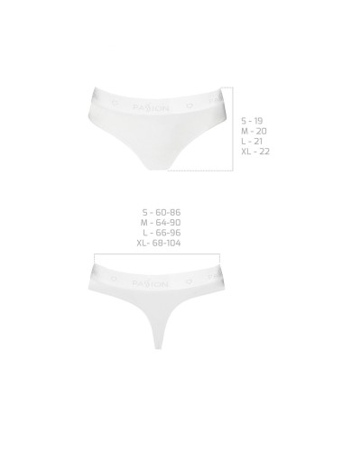 Трусики-бразиліана з бавовни Passion PS005 PANTIES white, size S