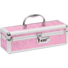 Кейс для зберігання секс-іграшок BMS Factory - The Toy Chest Lokable Vibrator Case Pink з кодовим за