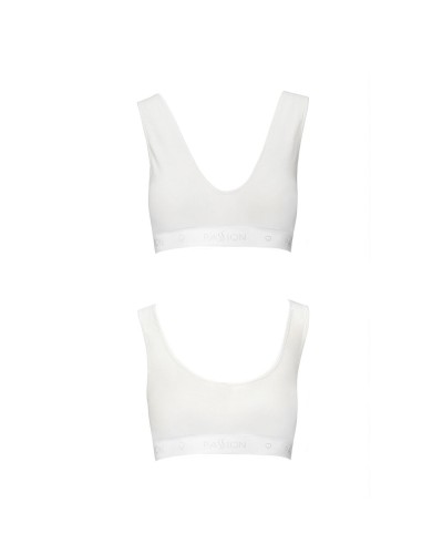 Спортивний топ з еластичної бавовни Passion PS005 TOP white, size XL