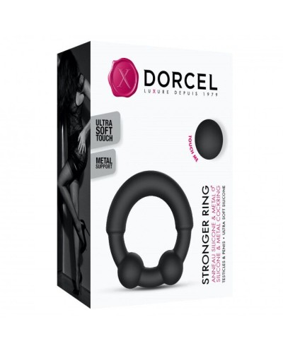 Эрекционное кольцо с металлическими вставками Dorcel STRONGER RING