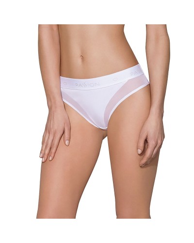 Трусики з прозорою вставкою Passion PS002 PANTIES white, size XL