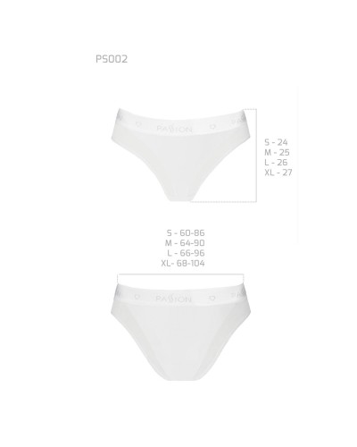 Трусики з прозорою вставкою Passion PS002 PANTIES white, size XL