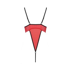 Боді з високим вирізом стегна AKITA BODY red S/M - Passion Exclusive