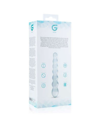 Стеклянный дилдо в виде бусин Gildo Glass Dildo No. 19