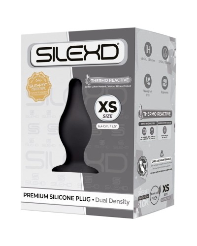 Анальна пробка SilexD (Model 2 size XS) двошаровий, силікон+Silexpan, діаметр 2,9 см