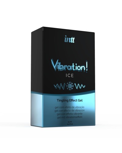 Жидкий вибратор Intt Vibration Ice (15 мл) EXTRA GREEN, очень необычный, действует до 30 минут