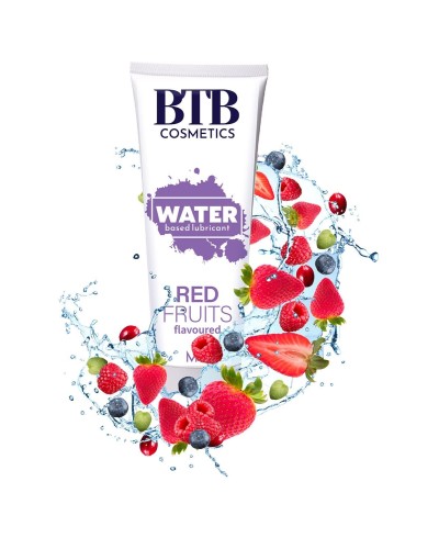 Смазка на водной основе BTB FLAVORED RED FRUITS с ароматом красных фруктов (100 мл)