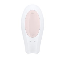 Смартвібратор для пар Satisfyer Double Joy White із широким кліторальним стимулятором