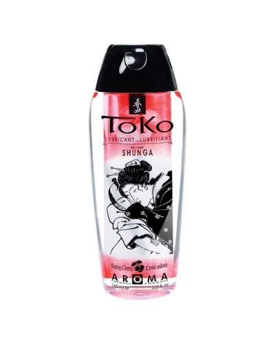 Лубрикант на водной основе Shunga Toko AROMA – Blazing Сherry (165 мл), не содержит сахара