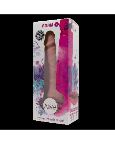 Фаллоимитатор Alive Adam Flesh S, двухслойный, силикон+ Silexpan, диаметр 3,5см