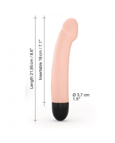 Вібратор Dorcel Real Vibration M Flesh 2.0, діаметр 3,7см, перезаряджається, для точки G