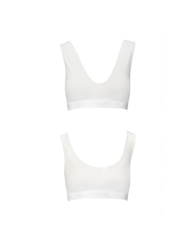 Спортивний топ з еластичної бавовни Passion PS005 TOP white, size S