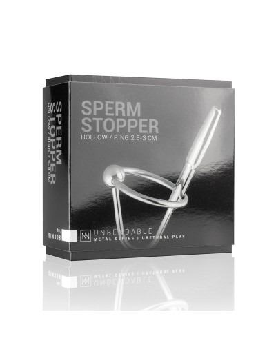 Уретральний стимулятор Sinner Gear Unbendable – Sperm Stopper Hollow Ring, 2 кільця (2,5 см та 3 см)