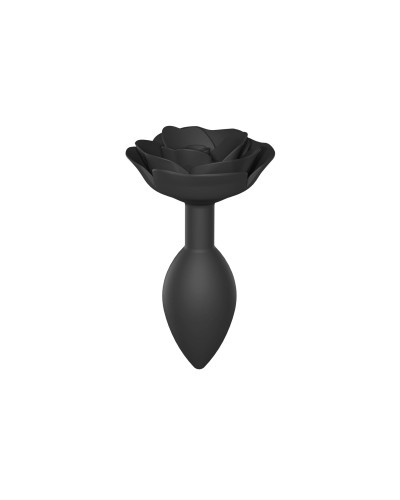 Силиконовая анальная пробка Love To Love OPEN ROSES L SIZE - BLACK ONYX