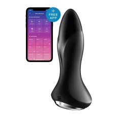 Анальна смарт вібропробка із перлинним масажем Satisfyer Rotator Plug 1+ Black