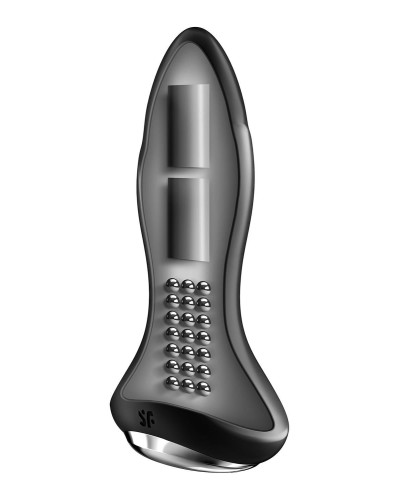 Анальна смарт вібропробка із перлинним масажем Satisfyer Rotator Plug 1+ Black