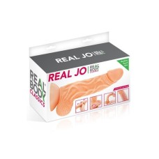 Фалоімітатор із рухомою крайньою плоттю Real Body — Real JO, діаметр 4 см, TPE