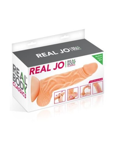 Фаллоимитатор с подвижной крайней плотью Real Body - Real JO, диаметр 4см, TPE