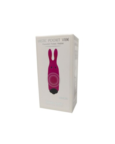 Вибропуля Adrien Lastic Pocket Vibe Rabbit Pink со стимулирующими ушками