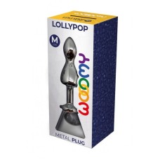 Анальна пробка Wooomy Lollypop Double Ball Metal Plug M
