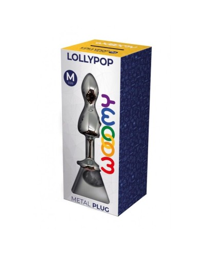 Анальная пробка Wooomy Lollypop Double Ball Metal Plug M