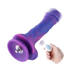 Фаллоимитатор 8.2″ с вибрацией для секс-машин Hismith Purple Silicone Dildo with Vibe