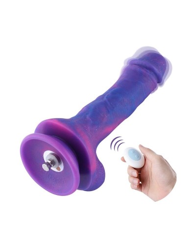 Фаллоимитатор 8.2″ с вибрацией для секс-машин Hismith Purple Silicone Dildo with Vibe