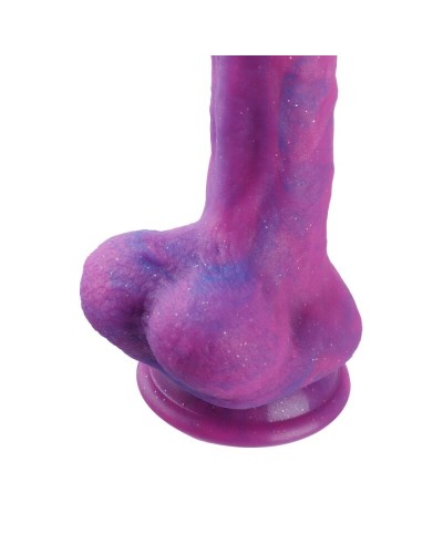 Фаллоимитатор 8.2″ с вибрацией для секс-машин Hismith Purple Silicone Dildo with Vibe