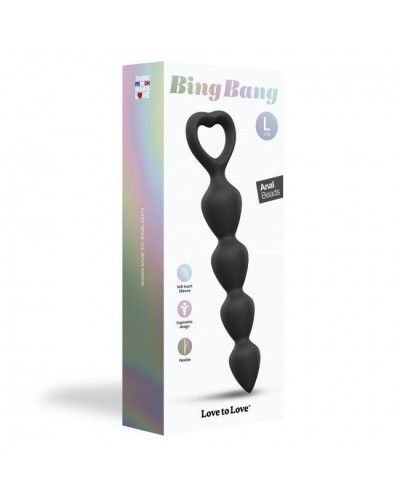 Анальний ланцюжок Love To Love BING BANG L - BLACK ONYX (м'ята упаковка)