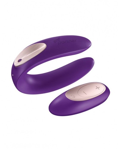 Вібратор для пар Satisfyer Double Plus Remote з пультом ДК та двома моторчиками